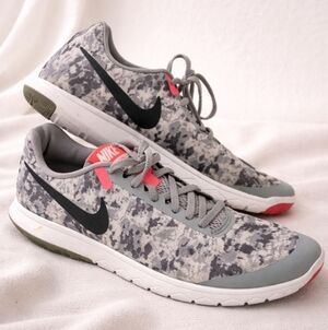 Nike Camouflage Sneakers with Red Accents